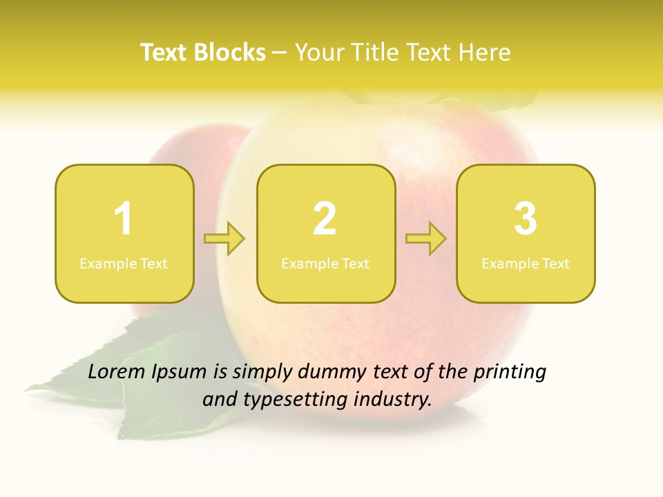 Yellow Vitamin Still Life PowerPoint Template