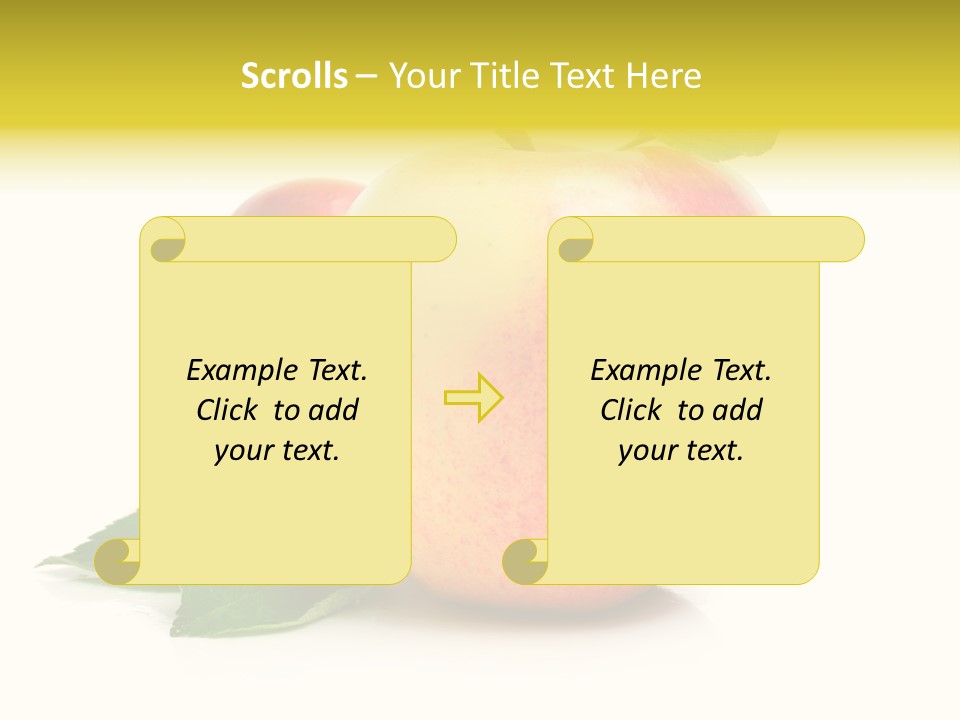 Yellow Vitamin Still Life PowerPoint Template