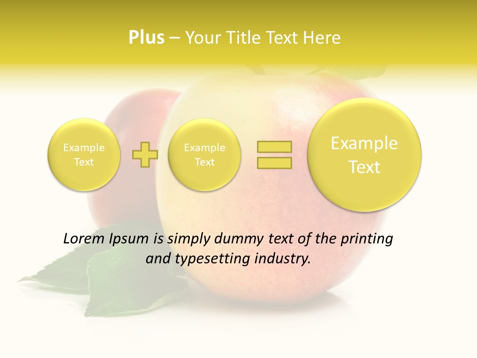 Yellow Vitamin Still Life PowerPoint Template