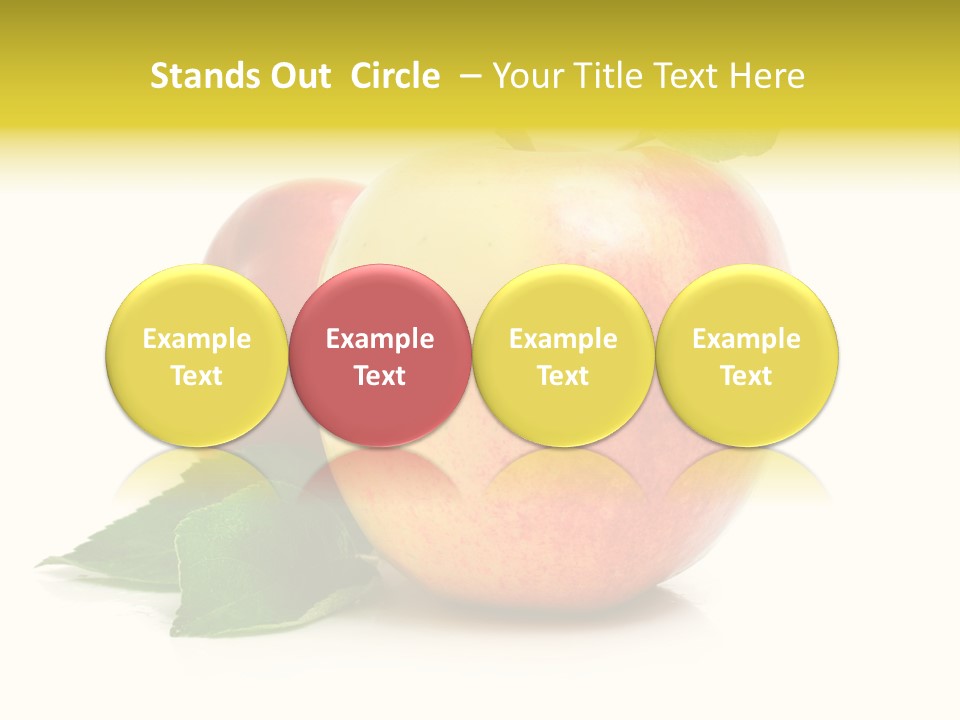 Yellow Vitamin Still Life PowerPoint Template