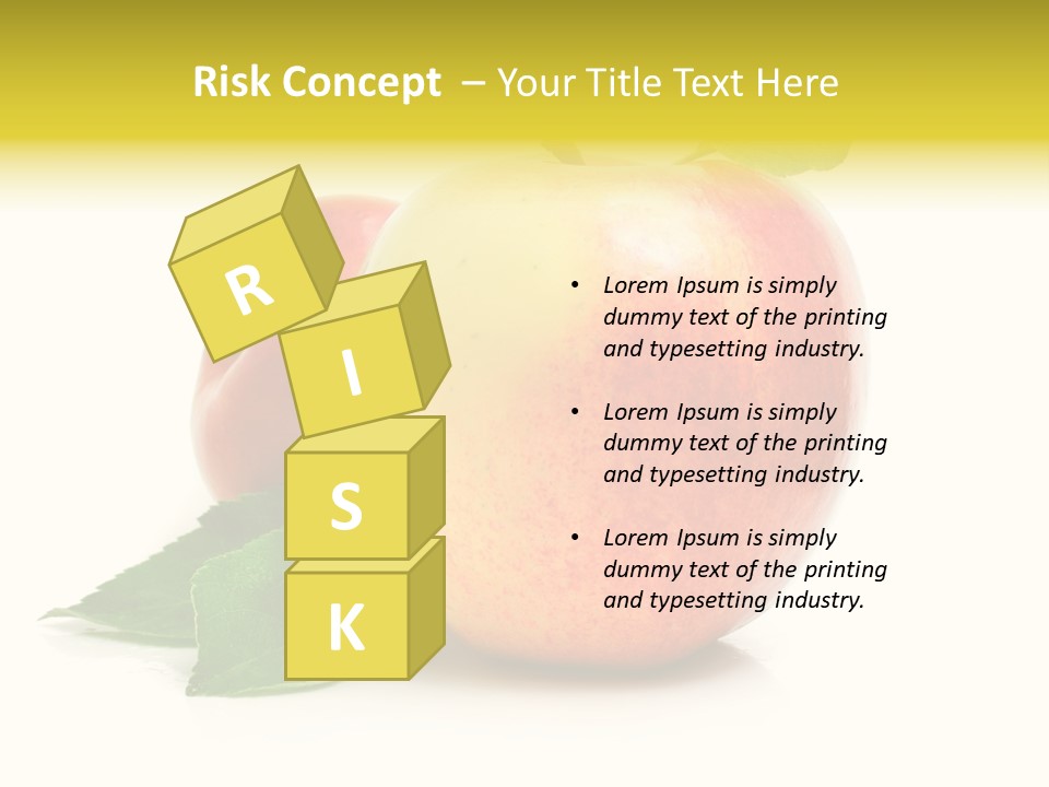 Yellow Vitamin Still Life PowerPoint Template