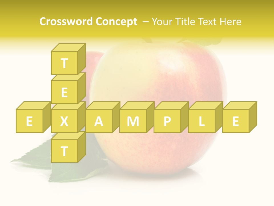 Yellow Vitamin Still Life PowerPoint Template