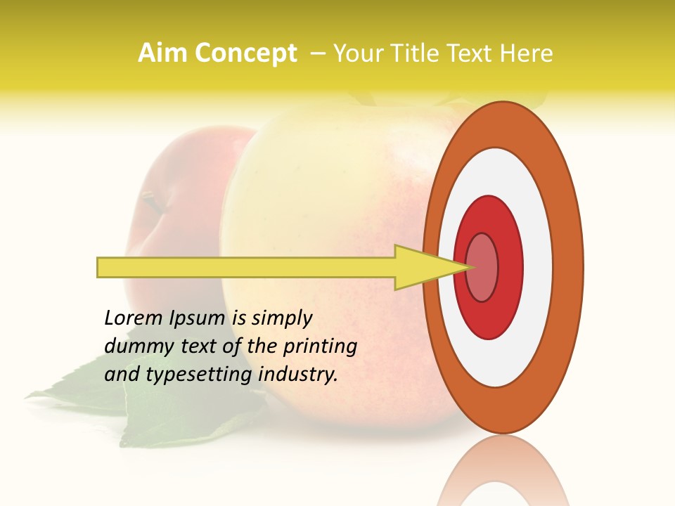 Yellow Vitamin Still Life PowerPoint Template
