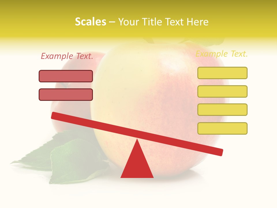 Yellow Vitamin Still Life PowerPoint Template