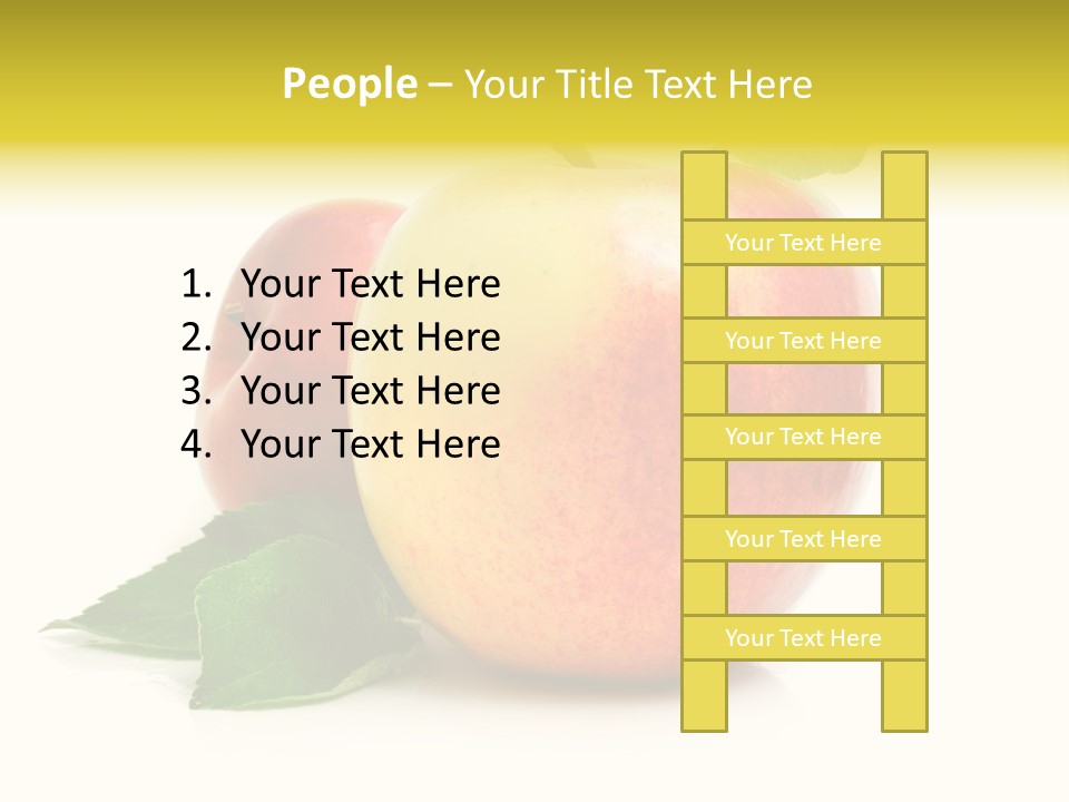 Yellow Vitamin Still Life PowerPoint Template