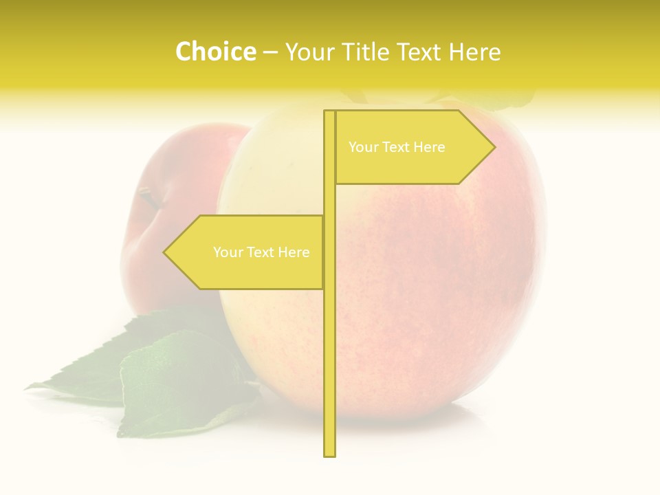 Yellow Vitamin Still Life PowerPoint Template