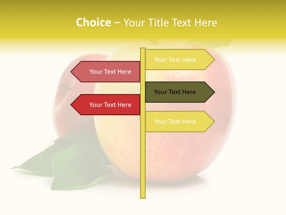 Yellow Vitamin Still Life PowerPoint Template