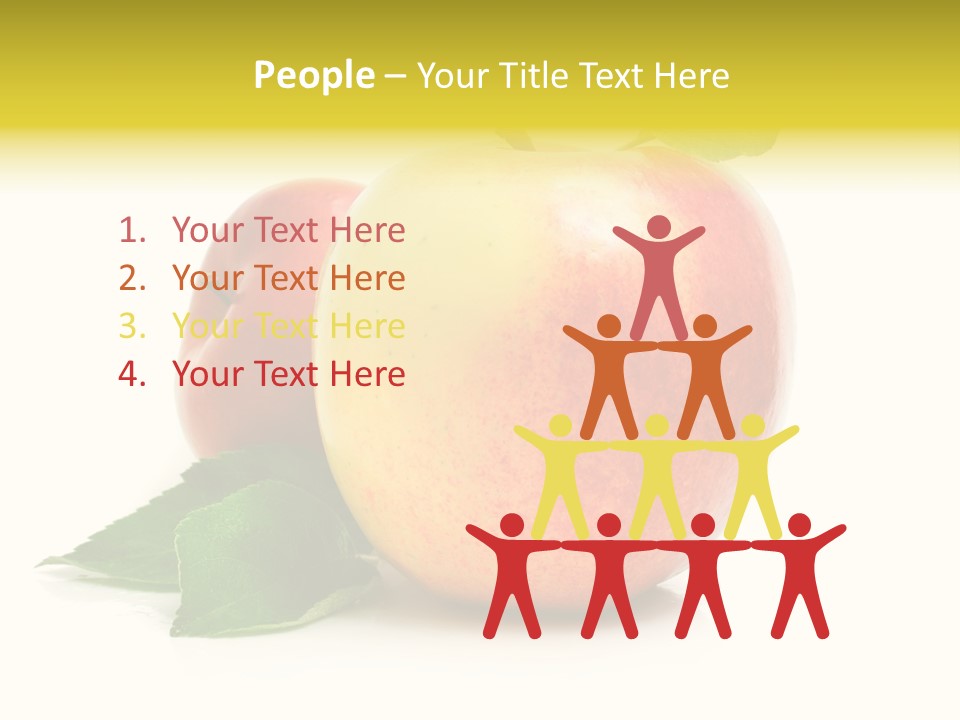 Yellow Vitamin Still Life PowerPoint Template