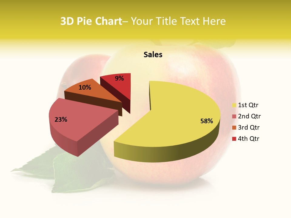 Yellow Vitamin Still Life PowerPoint Template