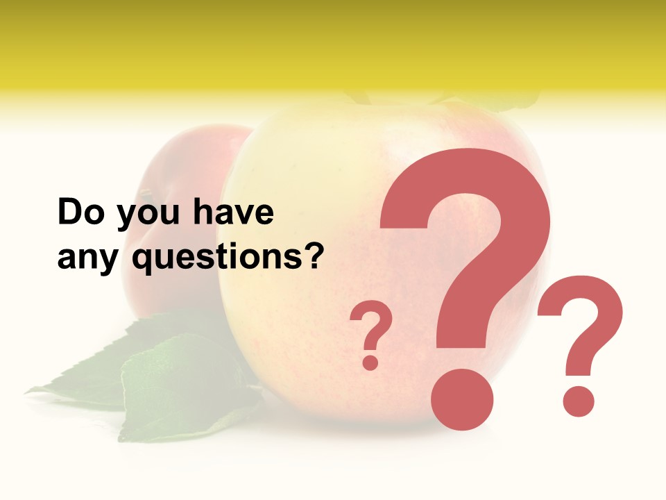 Yellow Vitamin Still Life PowerPoint Template