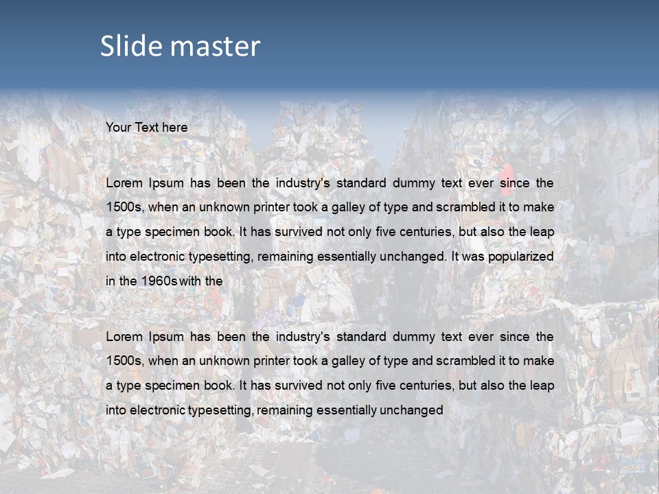 Environment Garbage Ecology PowerPoint Template