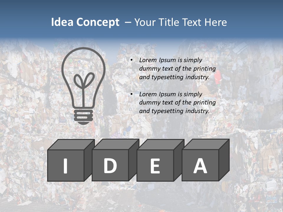 Environment Garbage Ecology PowerPoint Template