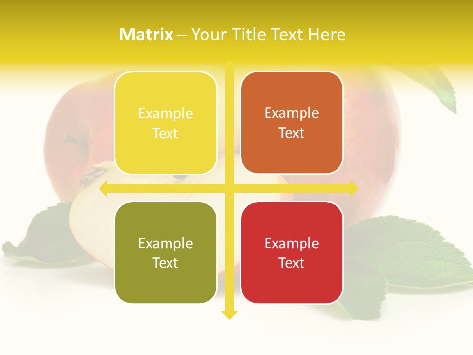 Floral Apple Background PowerPoint Template