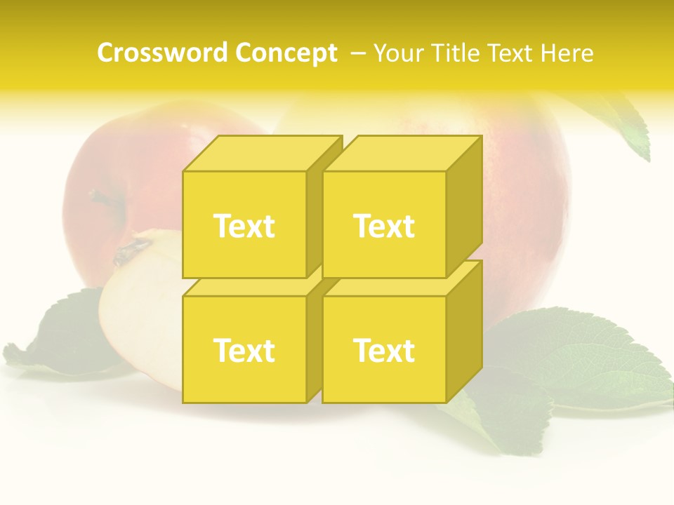 Floral Apple Background PowerPoint Template