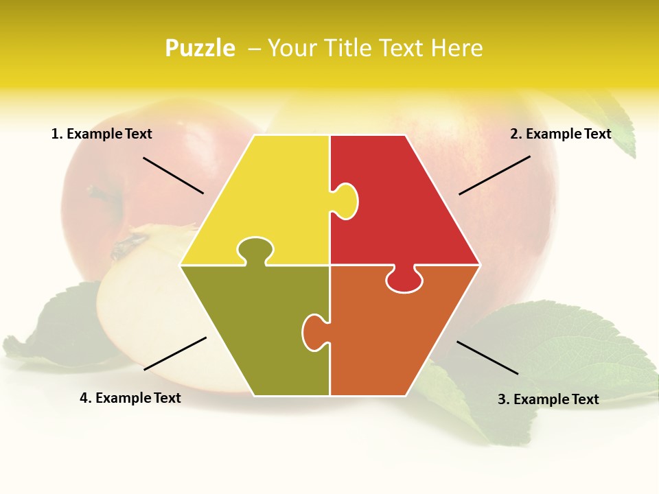 Floral Apple Background PowerPoint Template