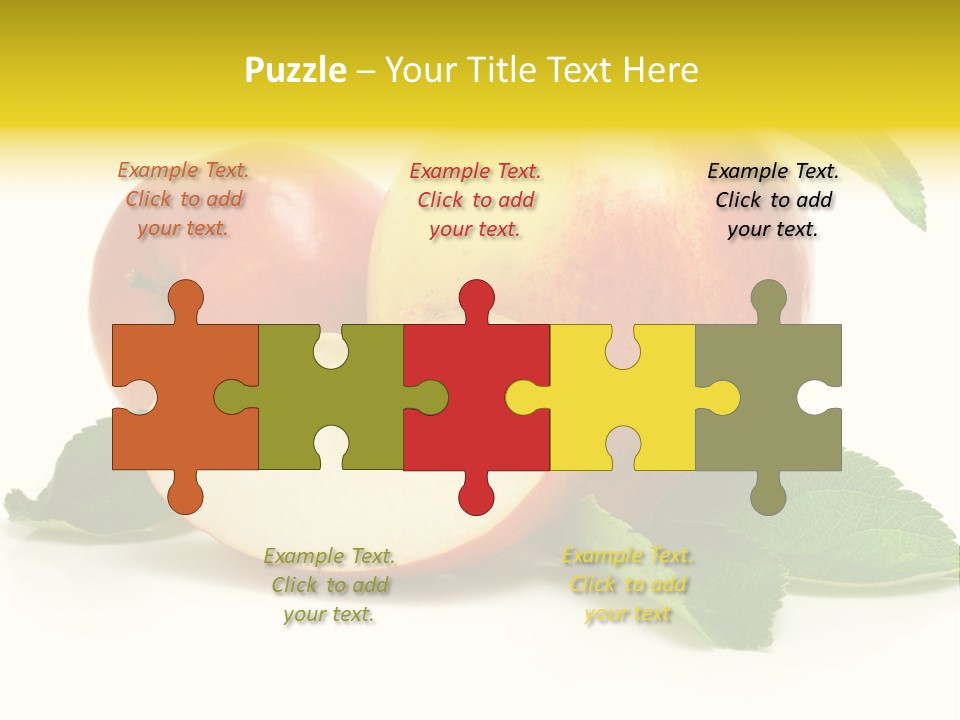 Floral Apple Background PowerPoint Template