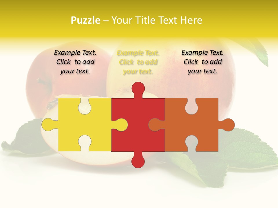 Floral Apple Background PowerPoint Template