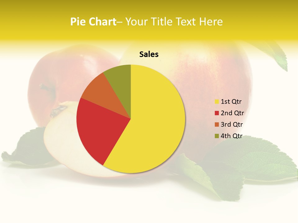 Floral Apple Background PowerPoint Template