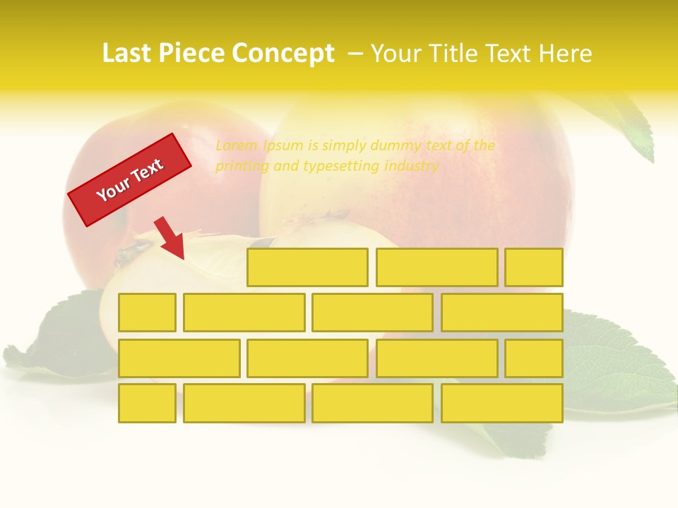 Floral Apple Background PowerPoint Template