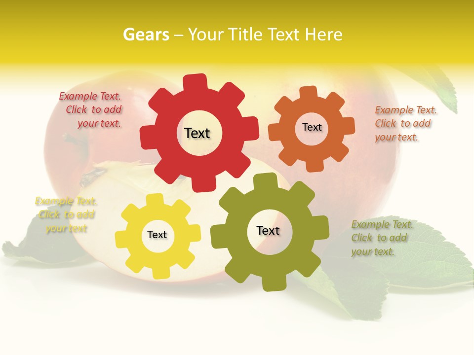 Floral Apple Background PowerPoint Template