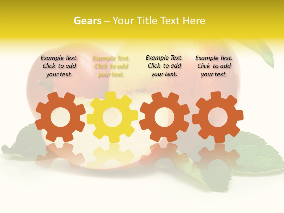 Floral Apple Background PowerPoint Template