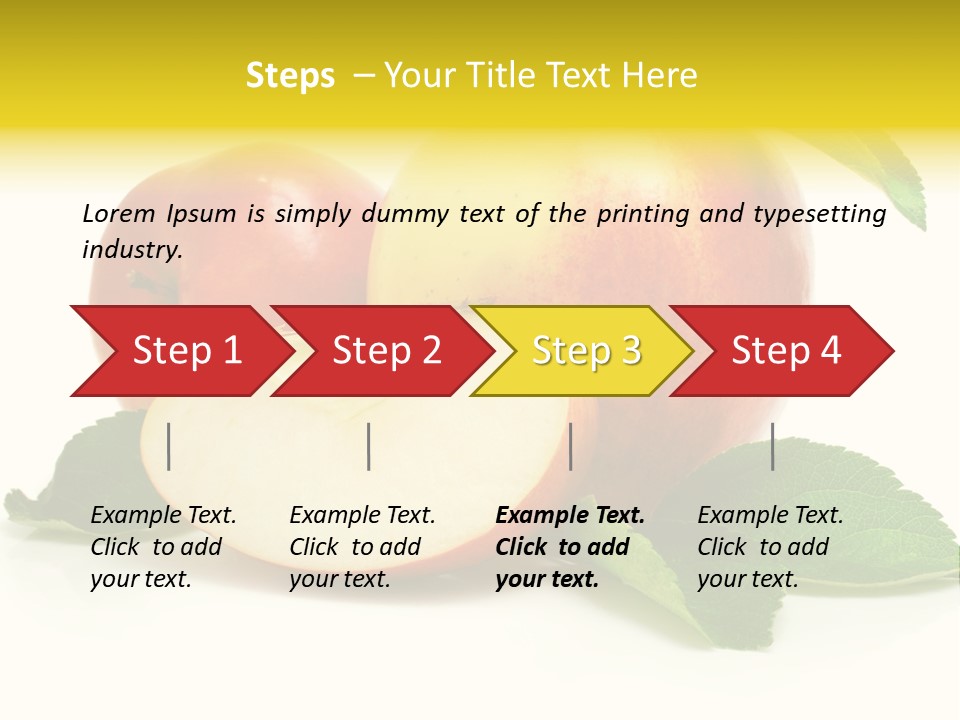 Floral Apple Background PowerPoint Template