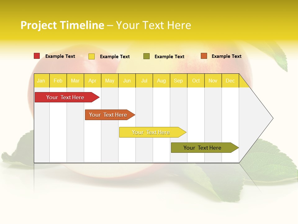 Floral Apple Background PowerPoint Template