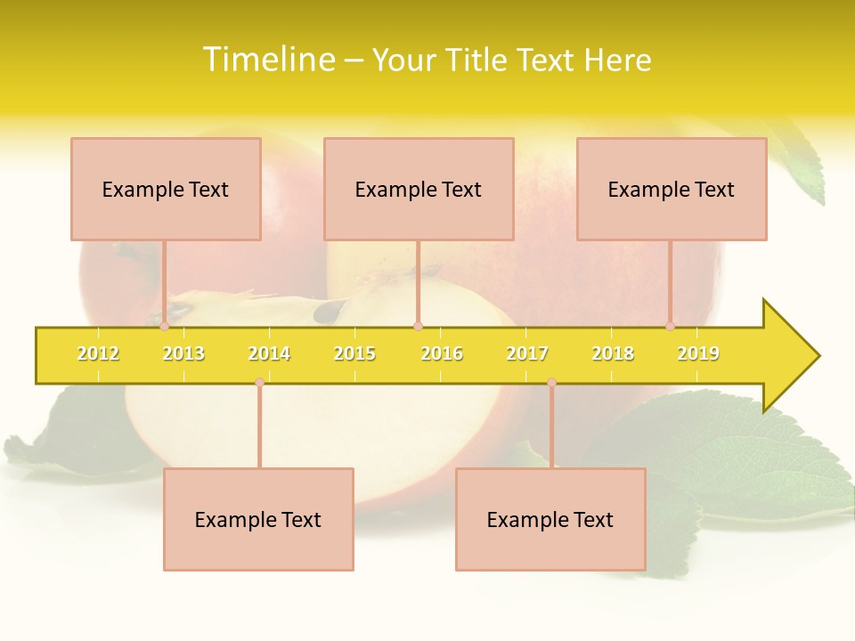 Floral Apple Background PowerPoint Template
