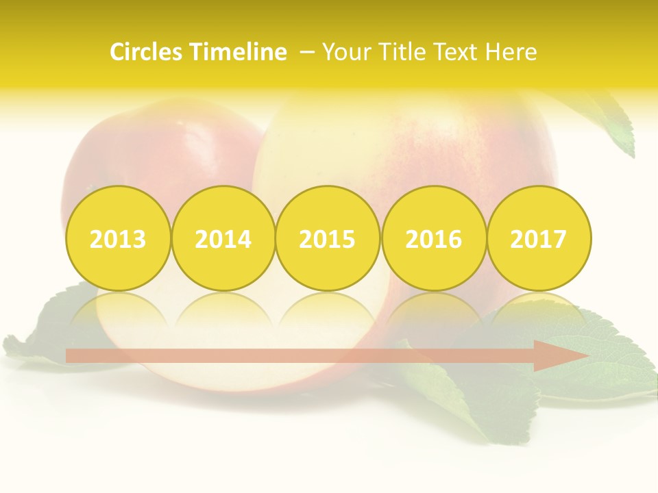 Floral Apple Background PowerPoint Template