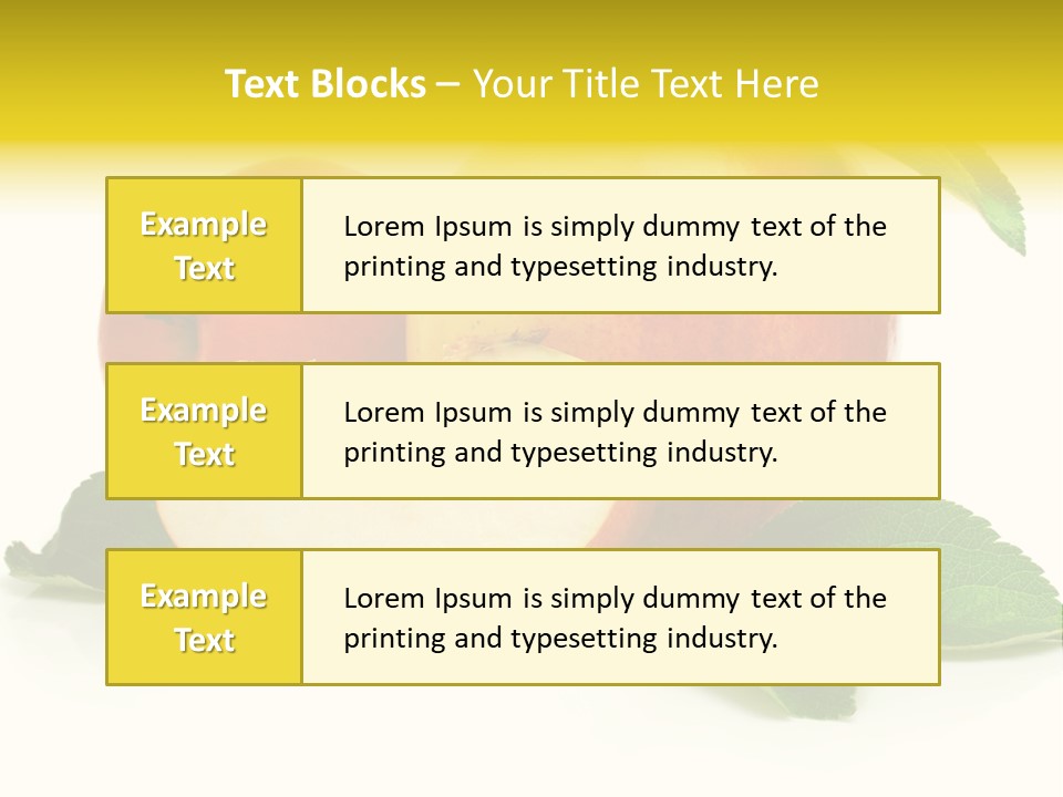 Floral Apple Background PowerPoint Template
