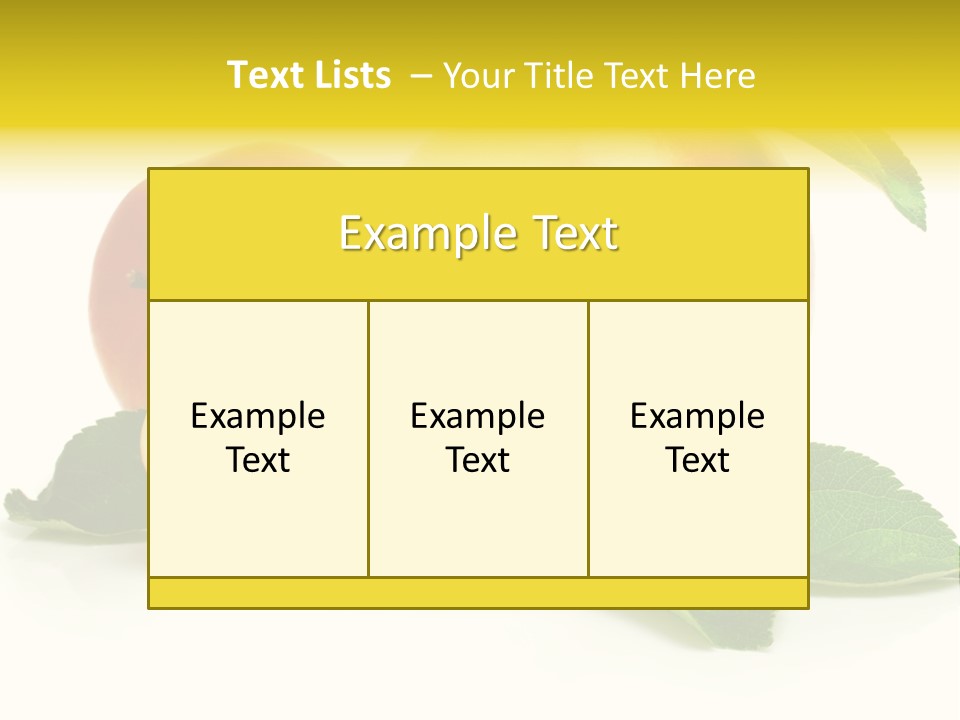 Floral Apple Background PowerPoint Template