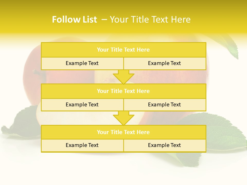 Floral Apple Background PowerPoint Template