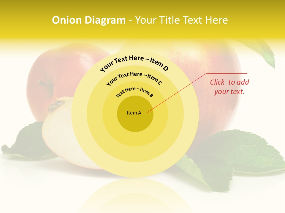 Floral Apple Background PowerPoint Template