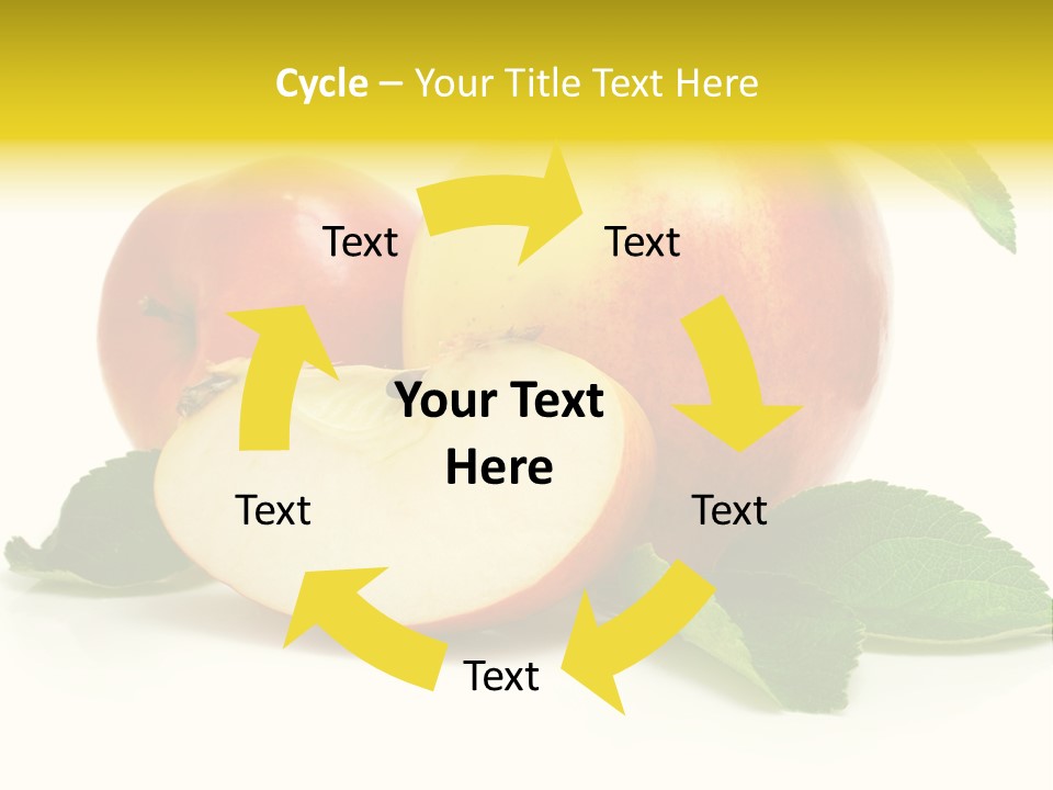 Floral Apple Background PowerPoint Template