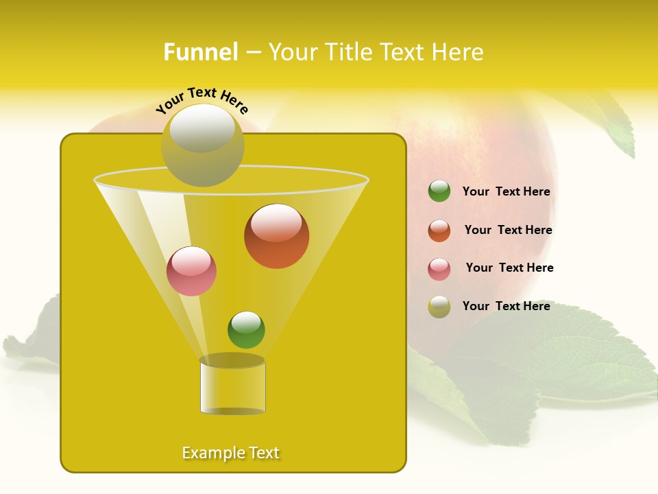 Floral Apple Background PowerPoint Template