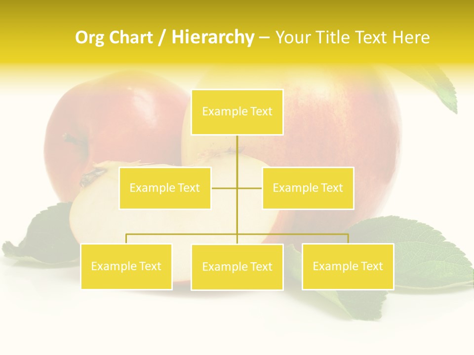 Floral Apple Background PowerPoint Template