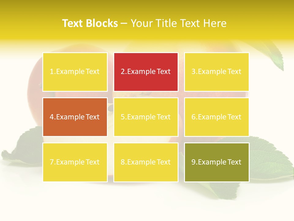 Floral Apple Background PowerPoint Template