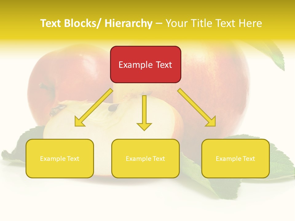 Floral Apple Background PowerPoint Template