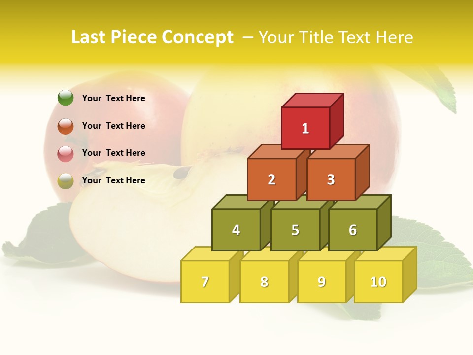 Floral Apple Background PowerPoint Template