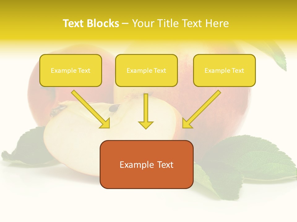 Floral Apple Background PowerPoint Template