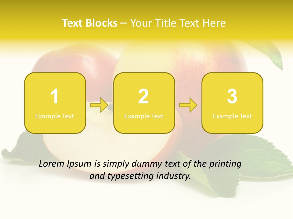Floral Apple Background PowerPoint Template