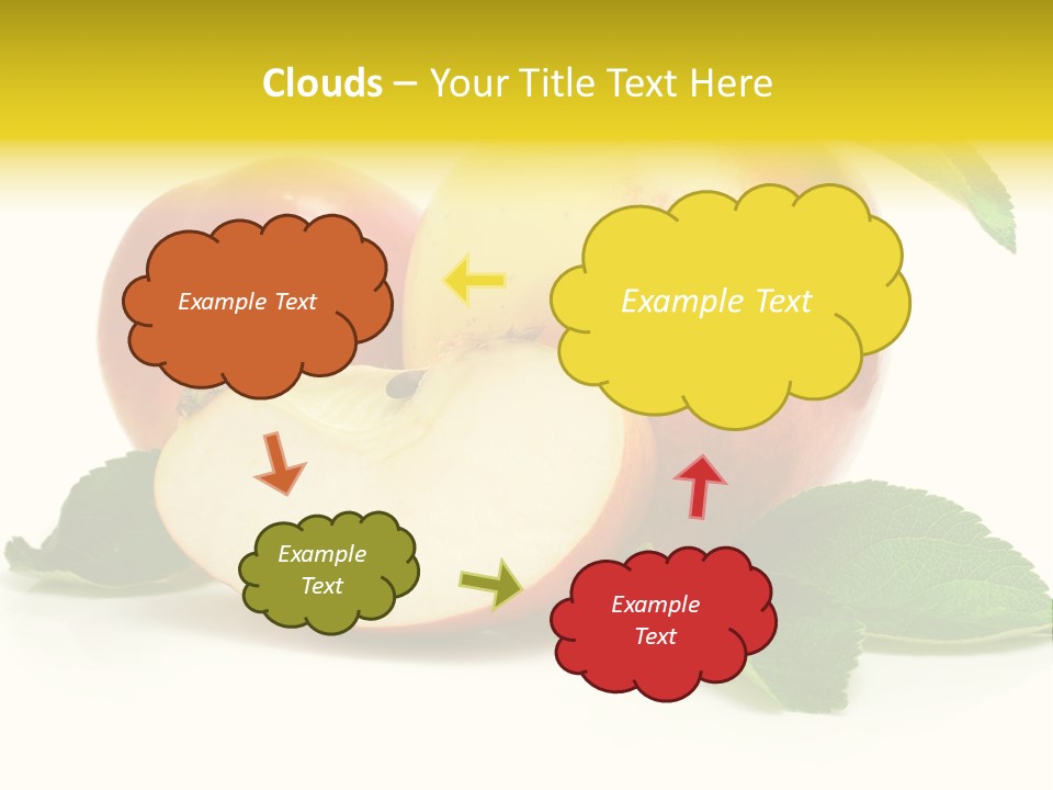 Floral Apple Background PowerPoint Template
