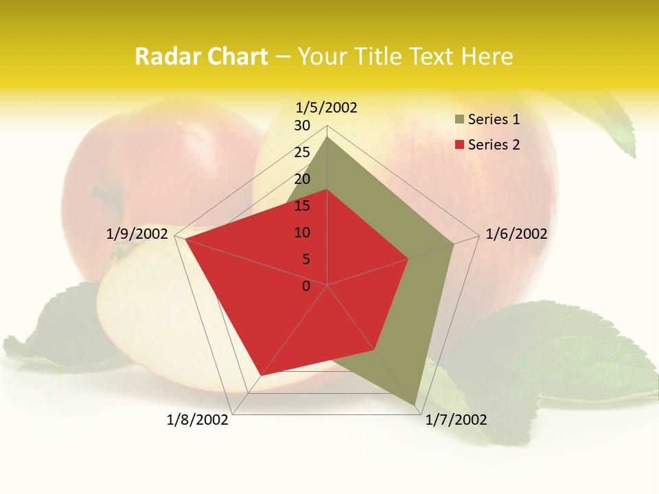 Floral Apple Background PowerPoint Template