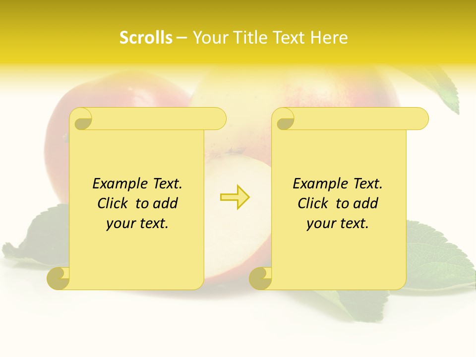 Floral Apple Background PowerPoint Template