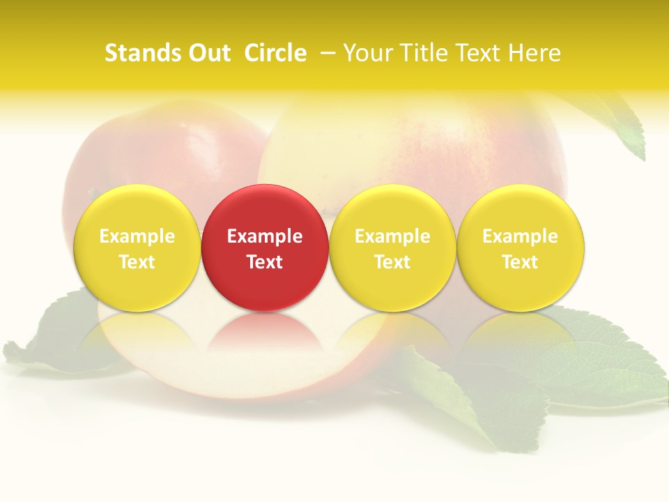 Floral Apple Background PowerPoint Template