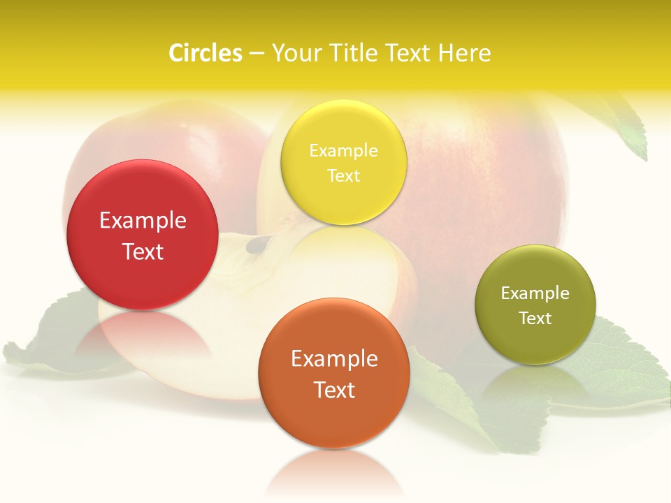 Floral Apple Background PowerPoint Template