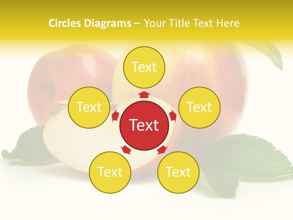 Floral Apple Background PowerPoint Template