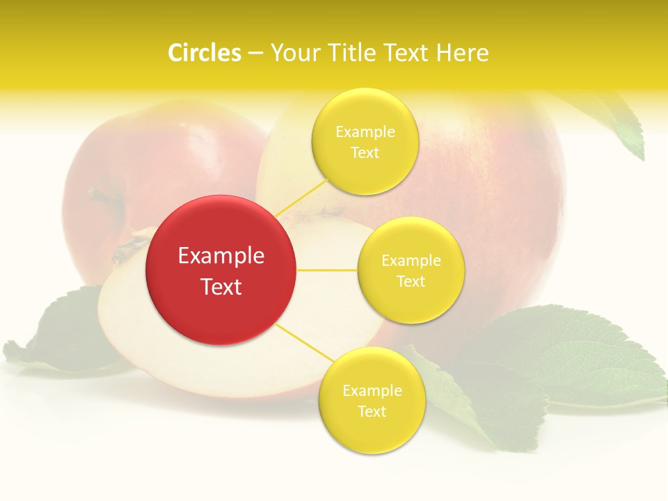 Floral Apple Background PowerPoint Template