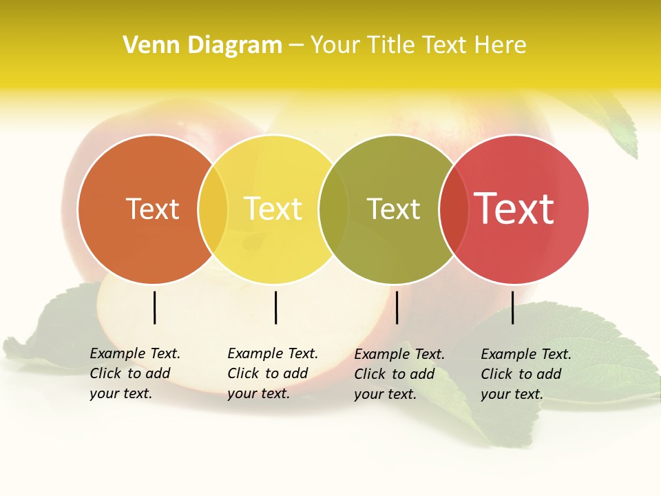Floral Apple Background PowerPoint Template