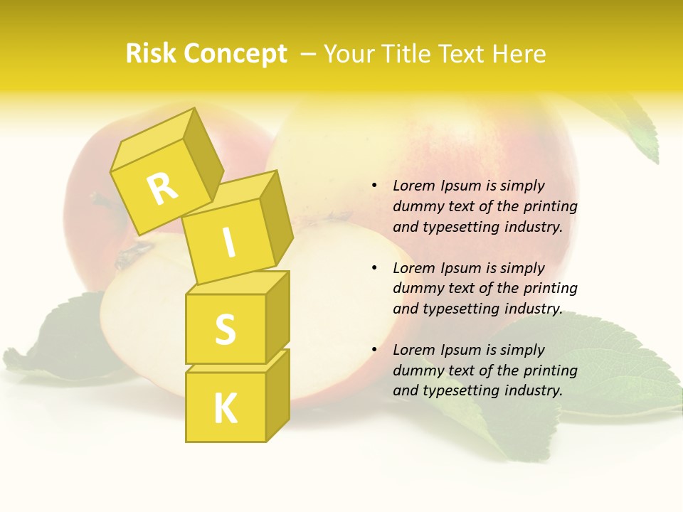 Floral Apple Background PowerPoint Template